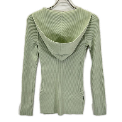 Theory セオリー 26SS ミントグリーン LIGHT BILEN RIB HOODIE ニットトップス トップス