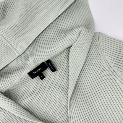 Theory セオリー 26SS ミントグリーン LIGHT BILEN RIB HOODIE ニットトップス トップス