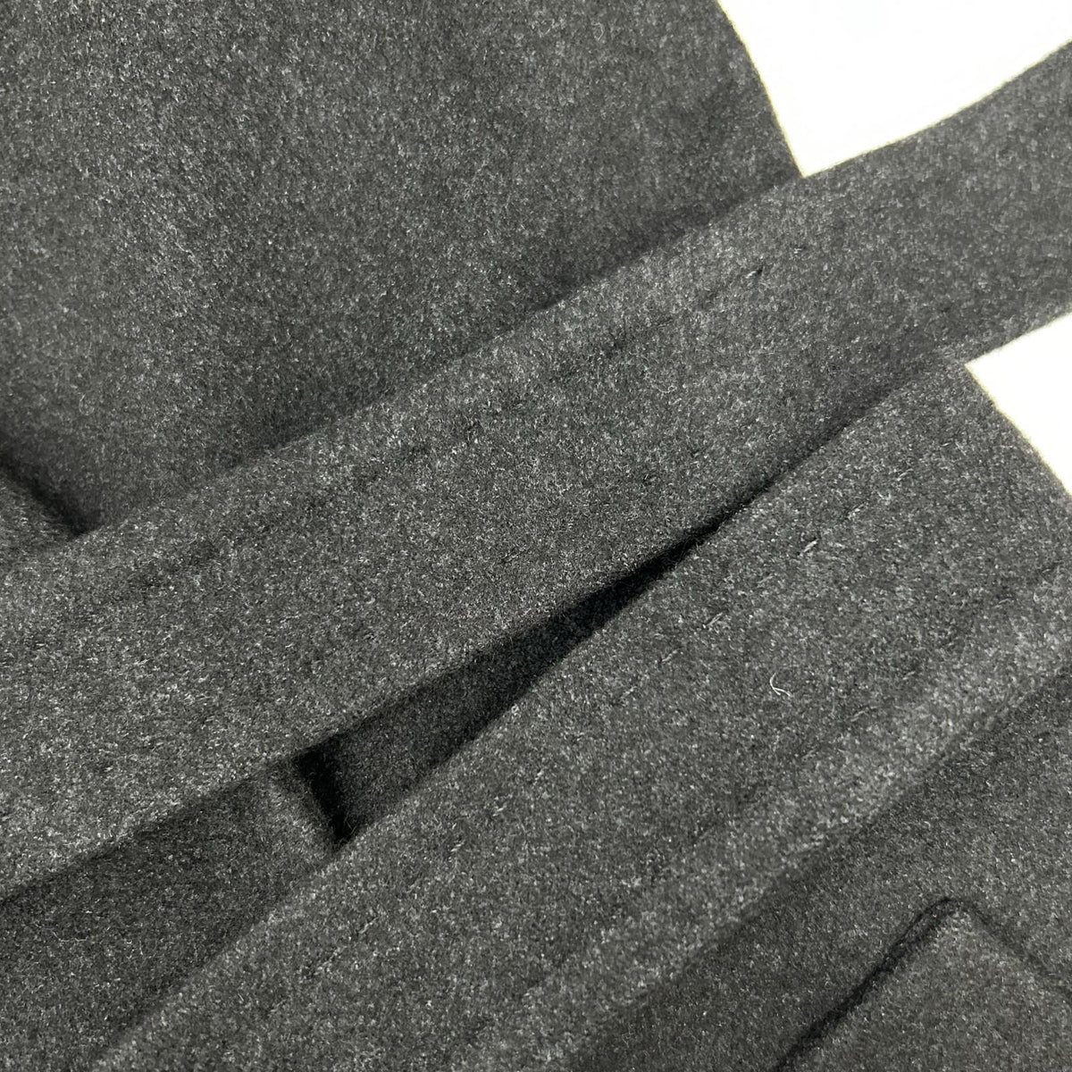 MAXMARA STUDIO Black Double-Breasted Wool × Silk × Angora Belted Coat Coat