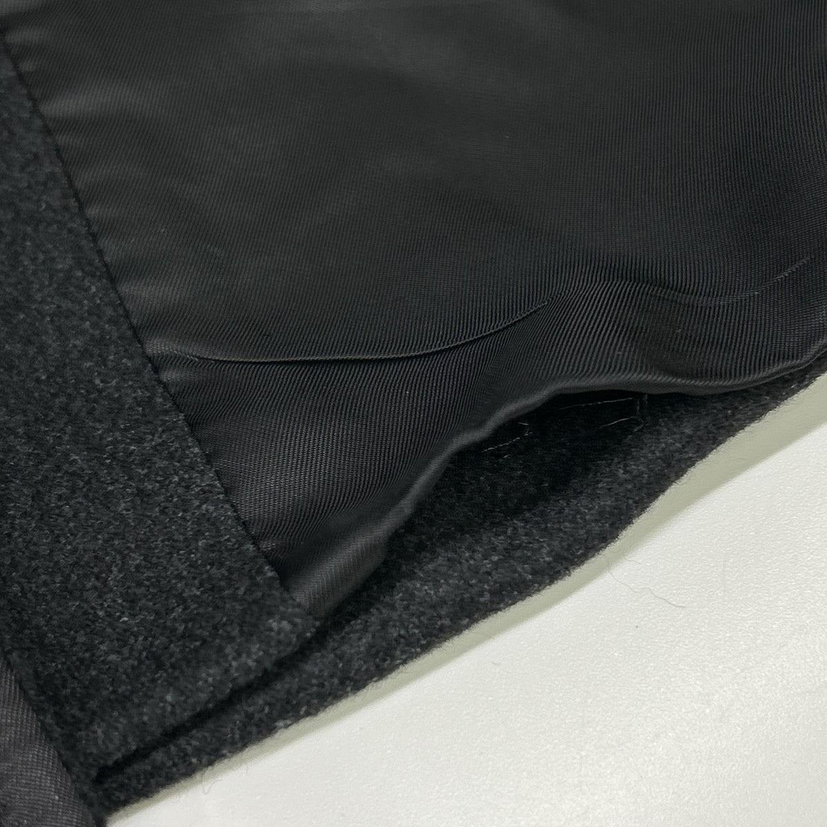 MAXMARA STUDIO Black Double-Breasted Wool × Silk × Angora Belted Coat Coat