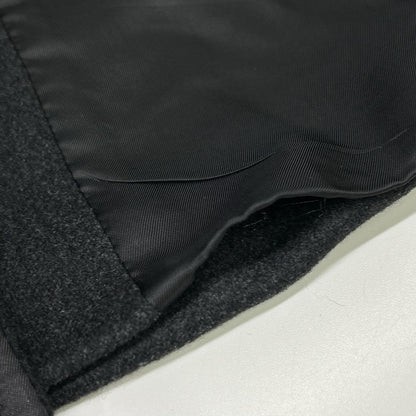 MAXMARA STUDIO Black Double-Breasted Wool × Silk × Angora Belted Coat Coat