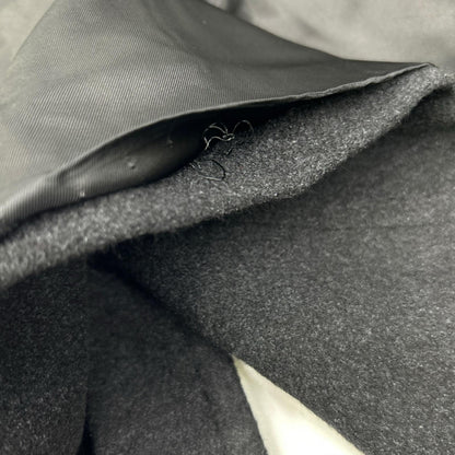 MAXMARA STUDIO Black Double-Breasted Wool × Silk × Angora Belted Coat Coat