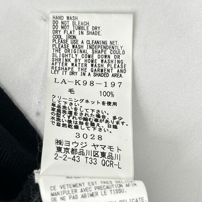 LIMI feu リミフゥ ブラック サイドボタンハイネックウールニットセーター トップス