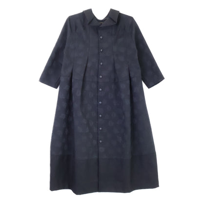 tricotCOMMEdesGARCONS トリココムデギャルソン TR-O005 AD2016 フラワージャガード 丸襟 ワンピース