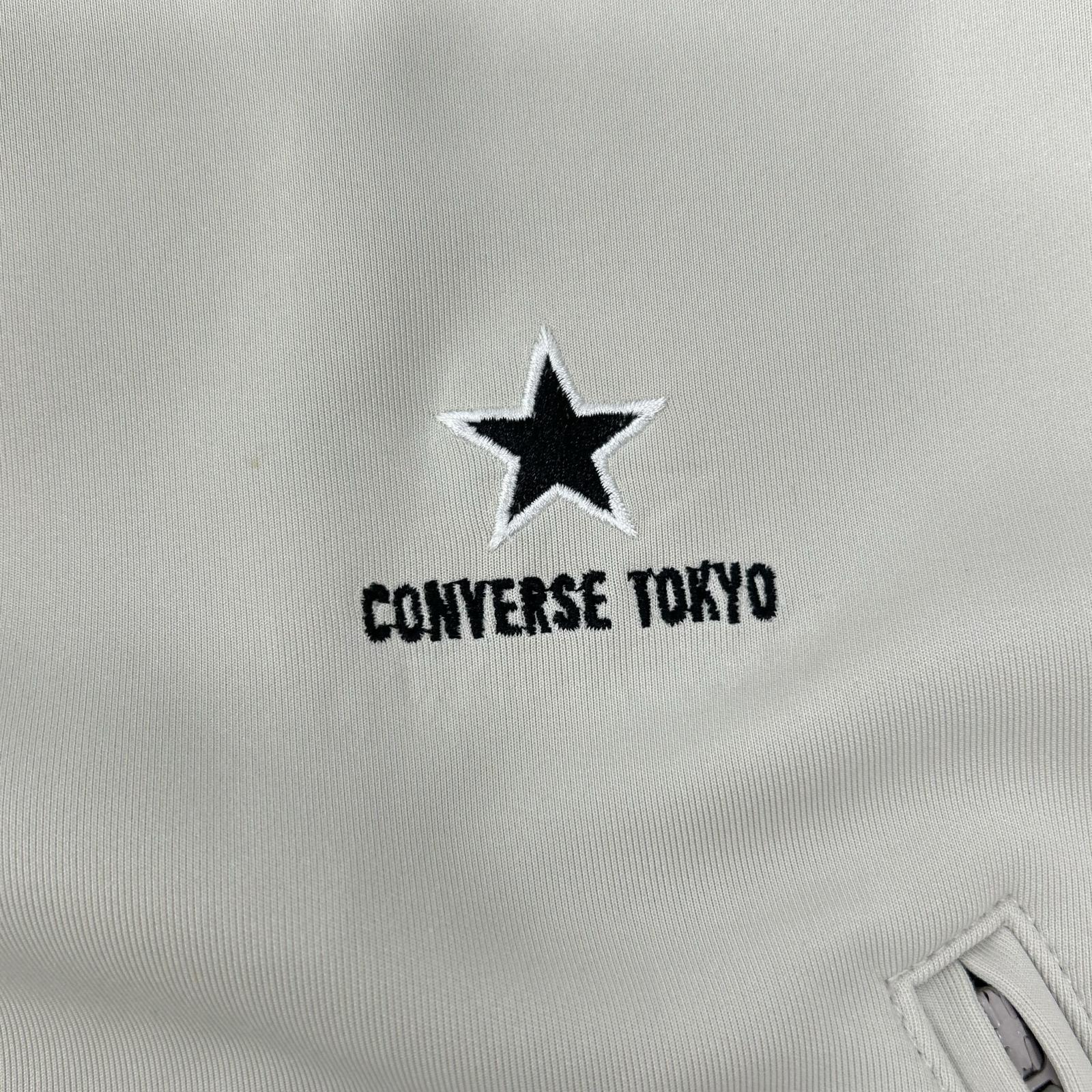 CONVERSE TOKYO コンバーストウキョウ グレー サイドライン ショートトラックジャケット ジャケット