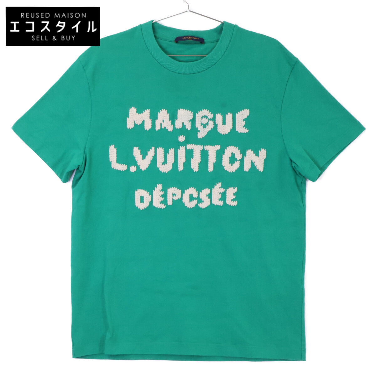 LOUIS VUITTON ルイヴィトン 【国内正規/26年製】RM262MQ NPL HUY41W Marque L. Vuitton Deposee エンブロイダリーシグネチャーTシャツ トップス