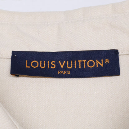 LOUIS VUITTON ルイヴィトン 【美品/国内正規/25年製】RM251M SNB HSS78W ロゴ入りボタン シルク混 半袖シャツ トップス