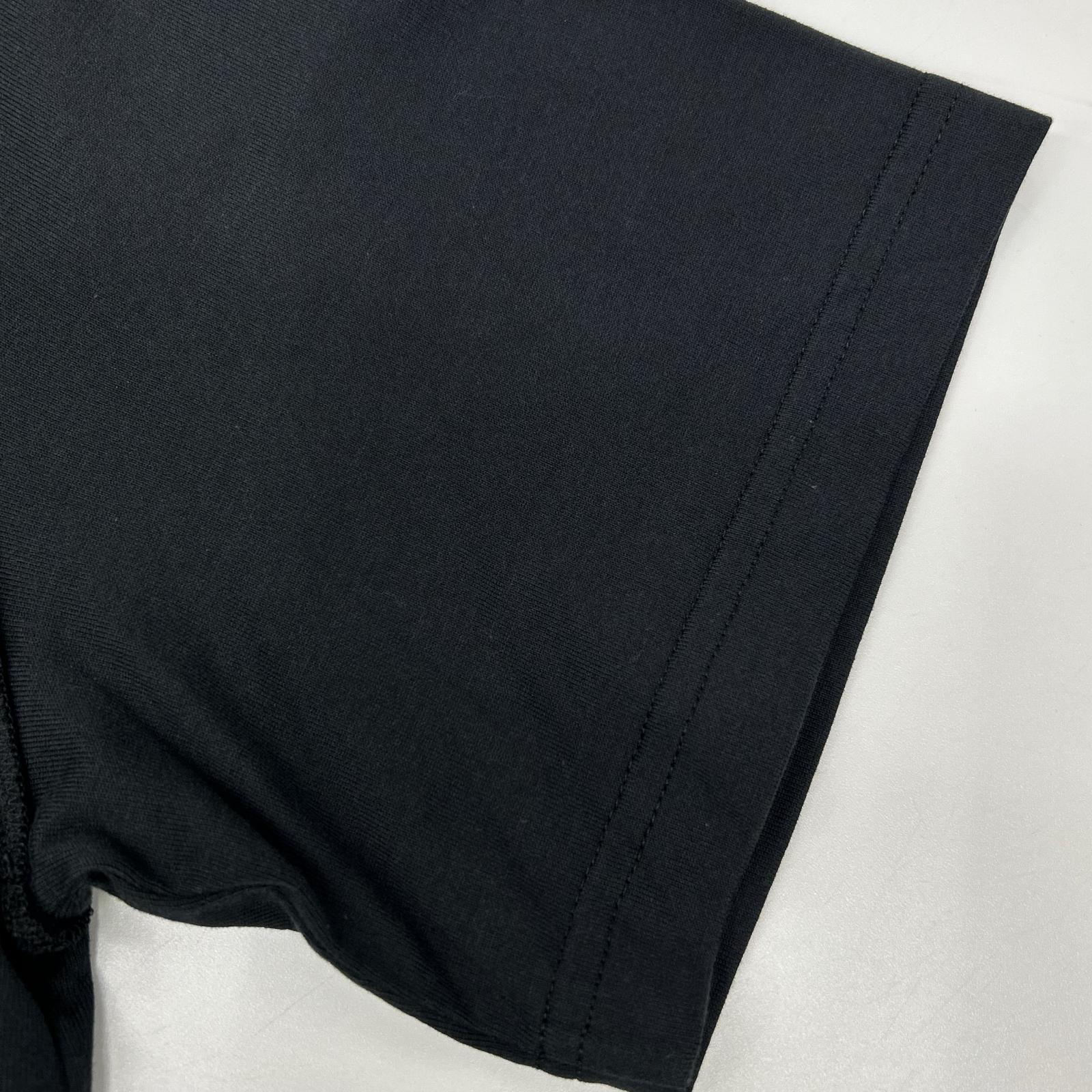 LOUIS VUITTON ルイヴィトン RM212 NPG HLY64W 21AW ブラック エンボスLVロゴ Tシャツ トップス