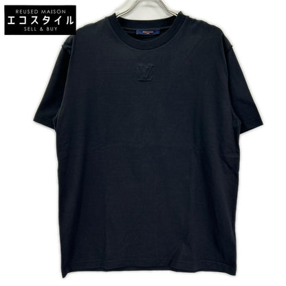 LOUIS VUITTON ルイヴィトン RM212 NPG HLY64W 21AW ブラック エンボスLVロゴ Tシャツ トップス
