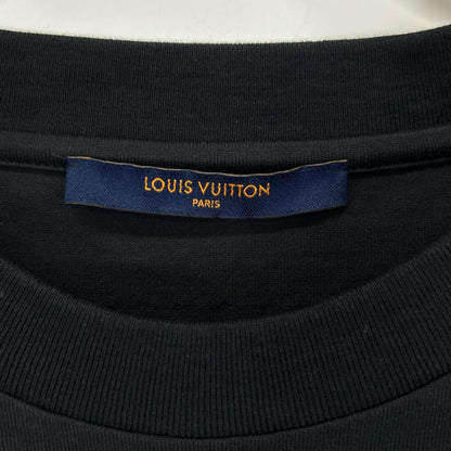 LOUIS VUITTON ルイヴィトン RM212 NPG HLY64W 21AW ブラック エンボスLVロゴ Tシャツ トップス
