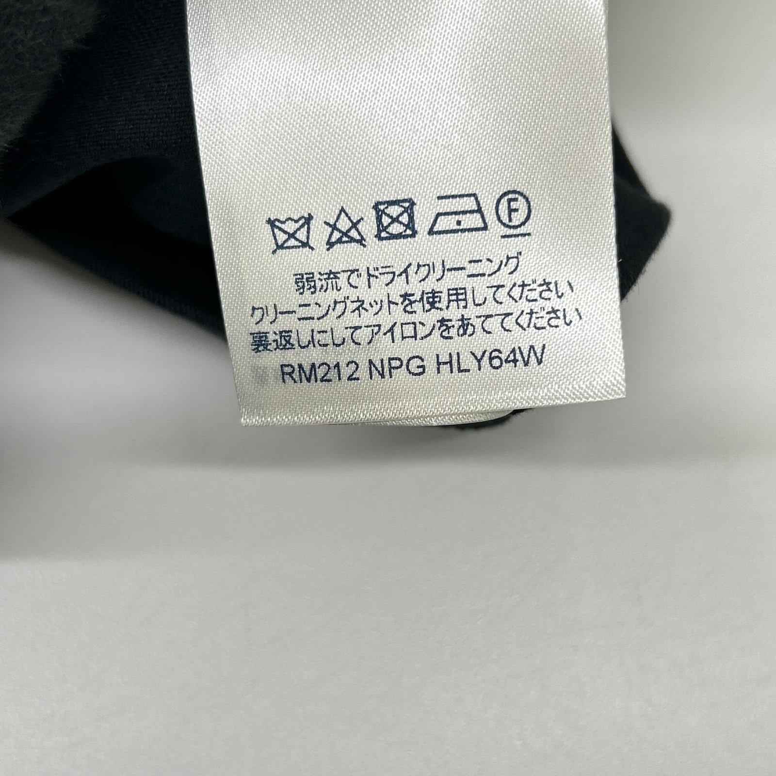 LOUIS VUITTON ルイヴィトン RM212 NPG HLY64W 21AW ブラック エンボスLVロゴ Tシャツ トップス