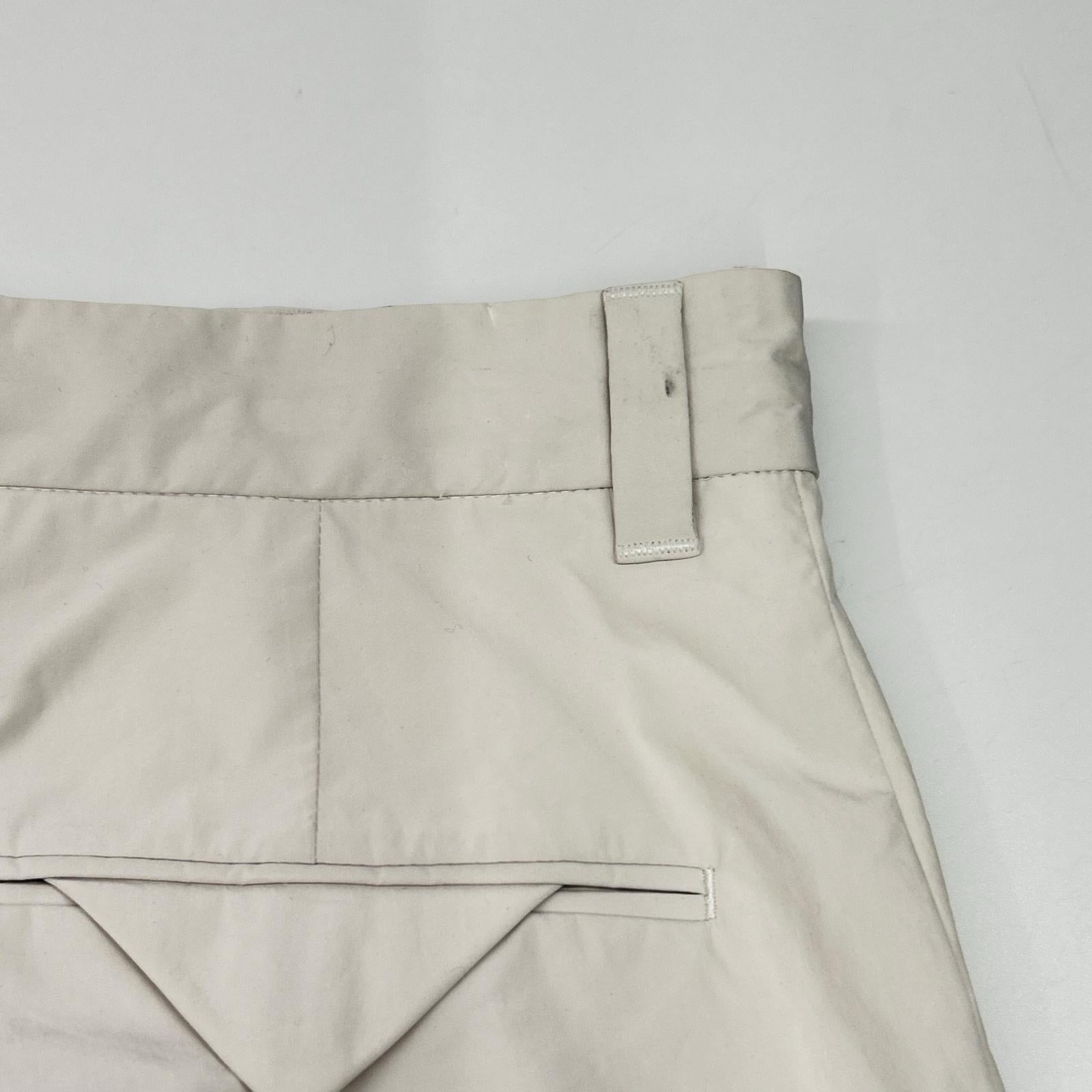 PRADA プラダ SPH366 23年 ホワイト ナイロンワイドスラックスパンツ ボトムス