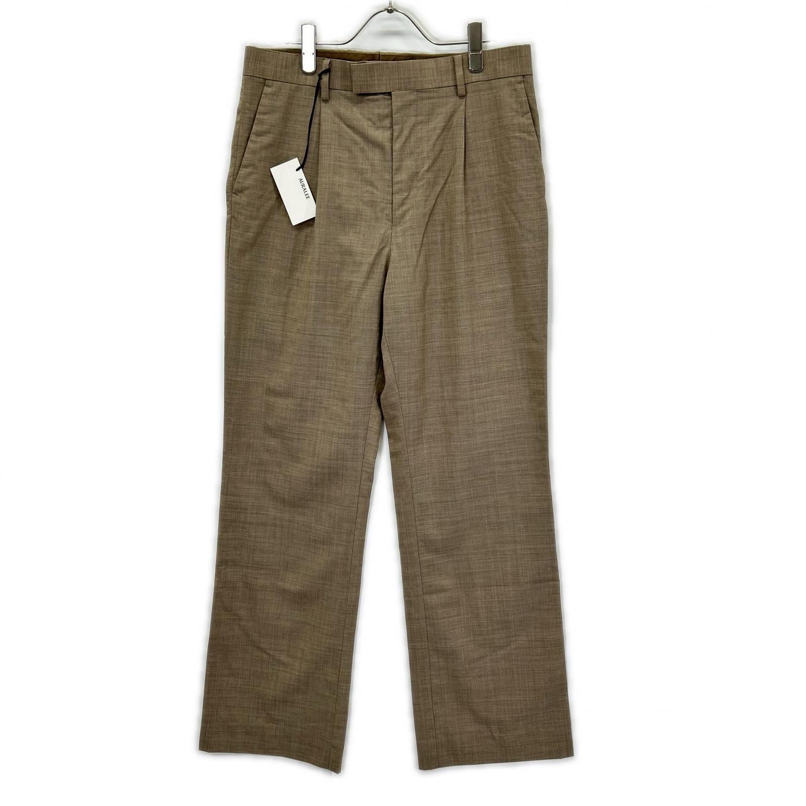 AURALEE オーラリー A25SP03WT 25SS TOP LIGHT BROWN/ベージュ SUPER FINE TROPICAL WOOL SLACKS スラックスパンツ ボトムス