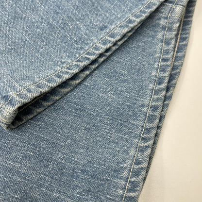 AURALEE オーラリー A24SP07DE 24SS ライトインディゴ SELVEDGE FADED LIGHT DENIM WIDE PANTS ボタンフライワイドデニムパンツ ボトムス