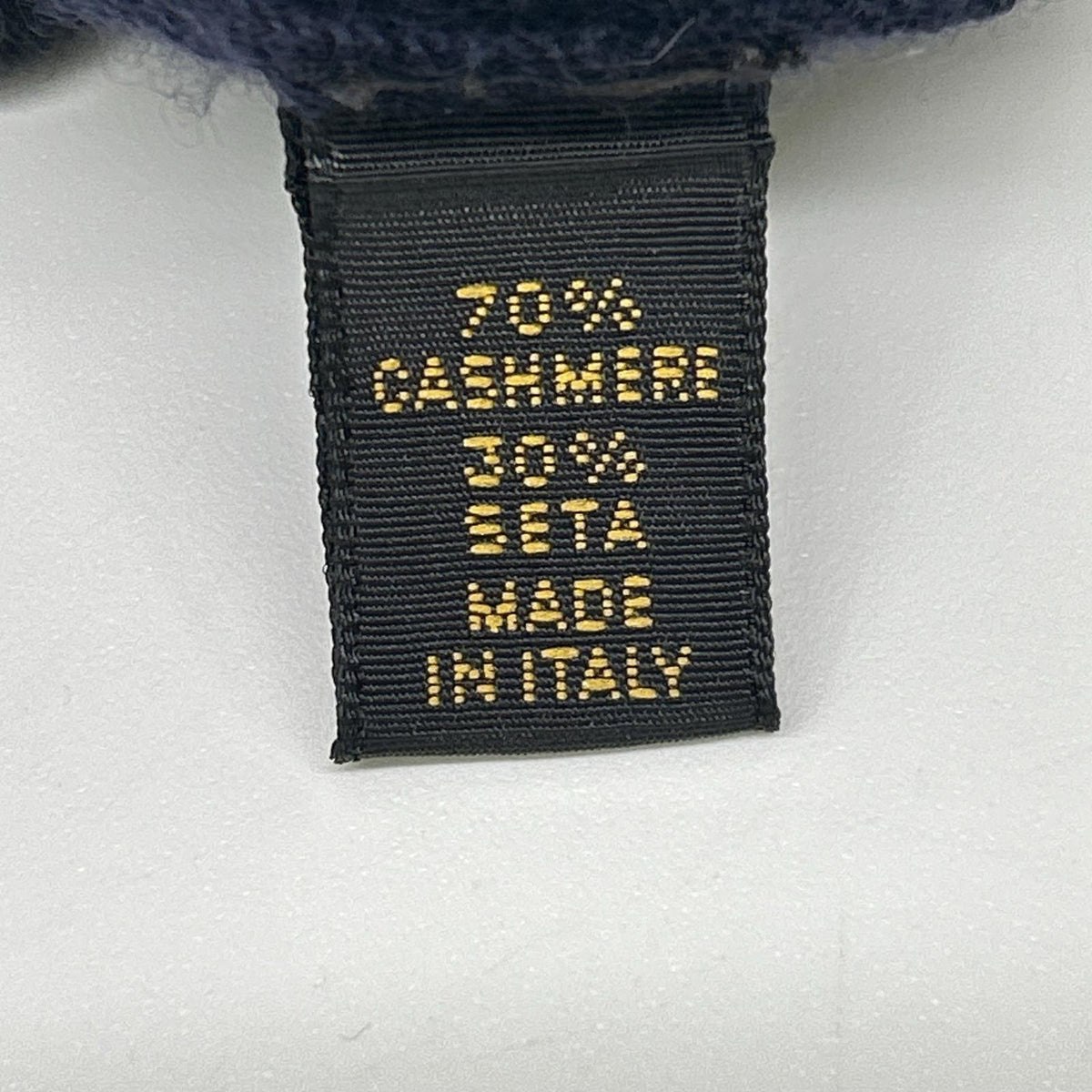 Loro Piana Loro Piana navy cashmere-silk collared crew-neck sweater