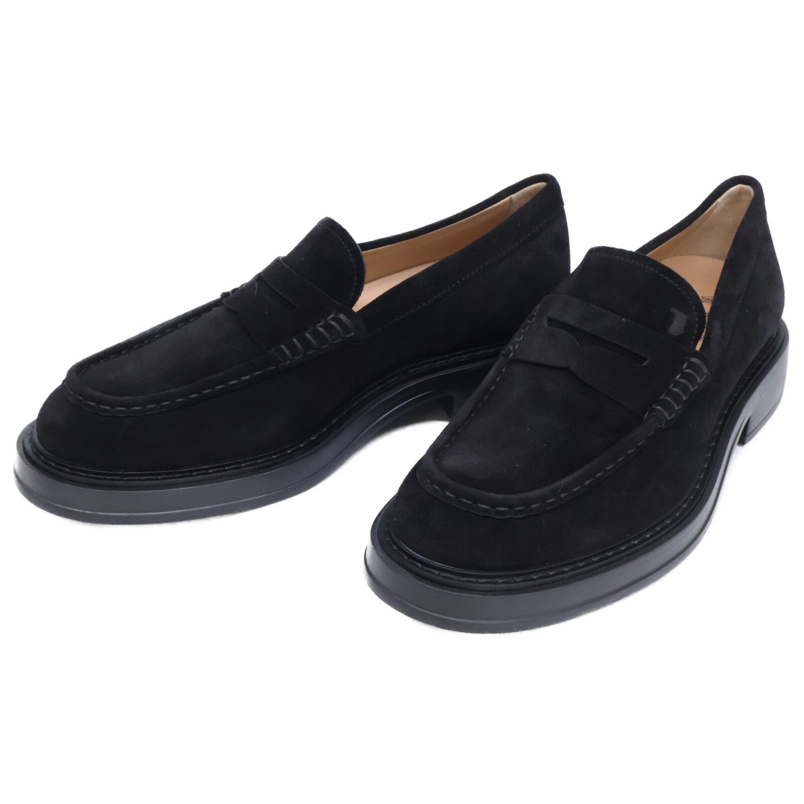 TOD'S トッズ FOR RON HERMAN ロンハーマン別注 【新品同様】MOCASSINO EXTRALIGHT スエード コインローファー シューズ