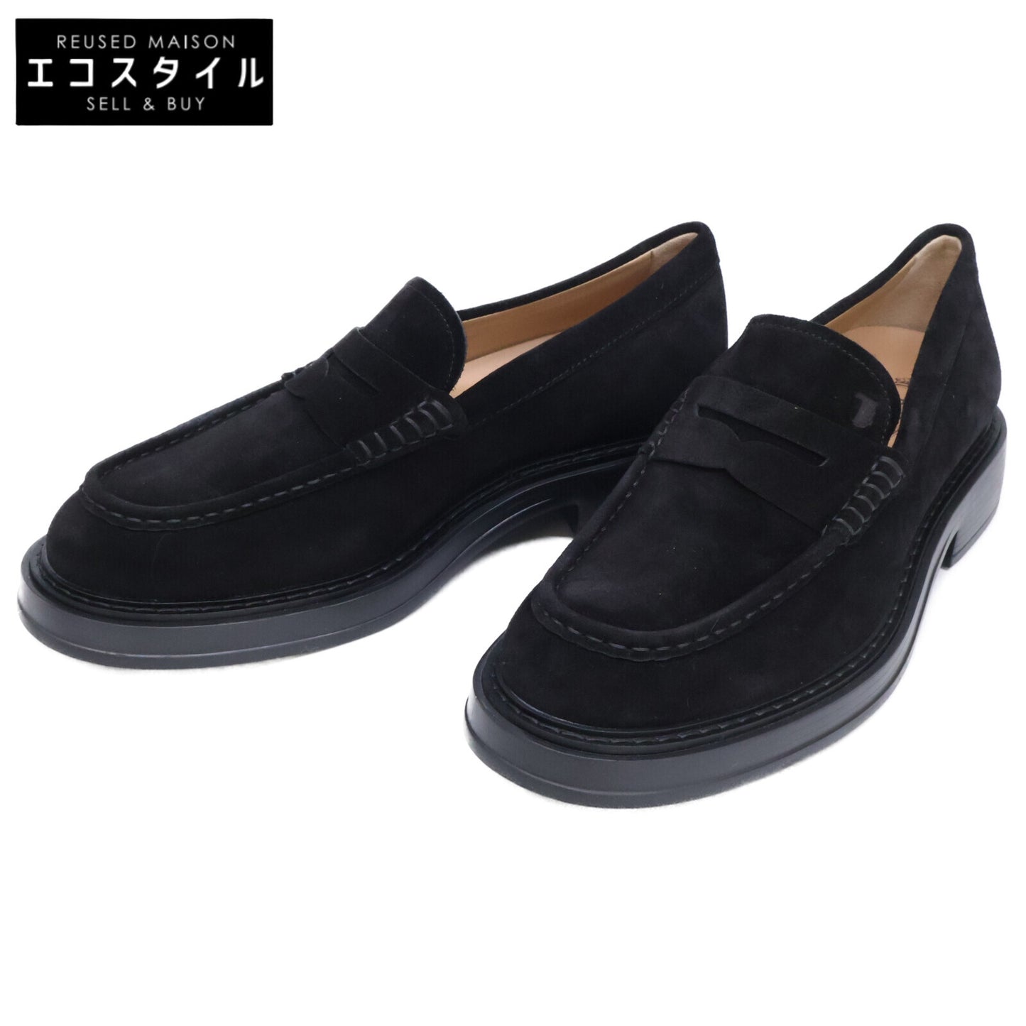 TOD'S トッズ FOR RON HERMAN ロンハーマン別注 【新品同様】MOCASSINO EXTRALIGHT スエード コインローファー シューズ