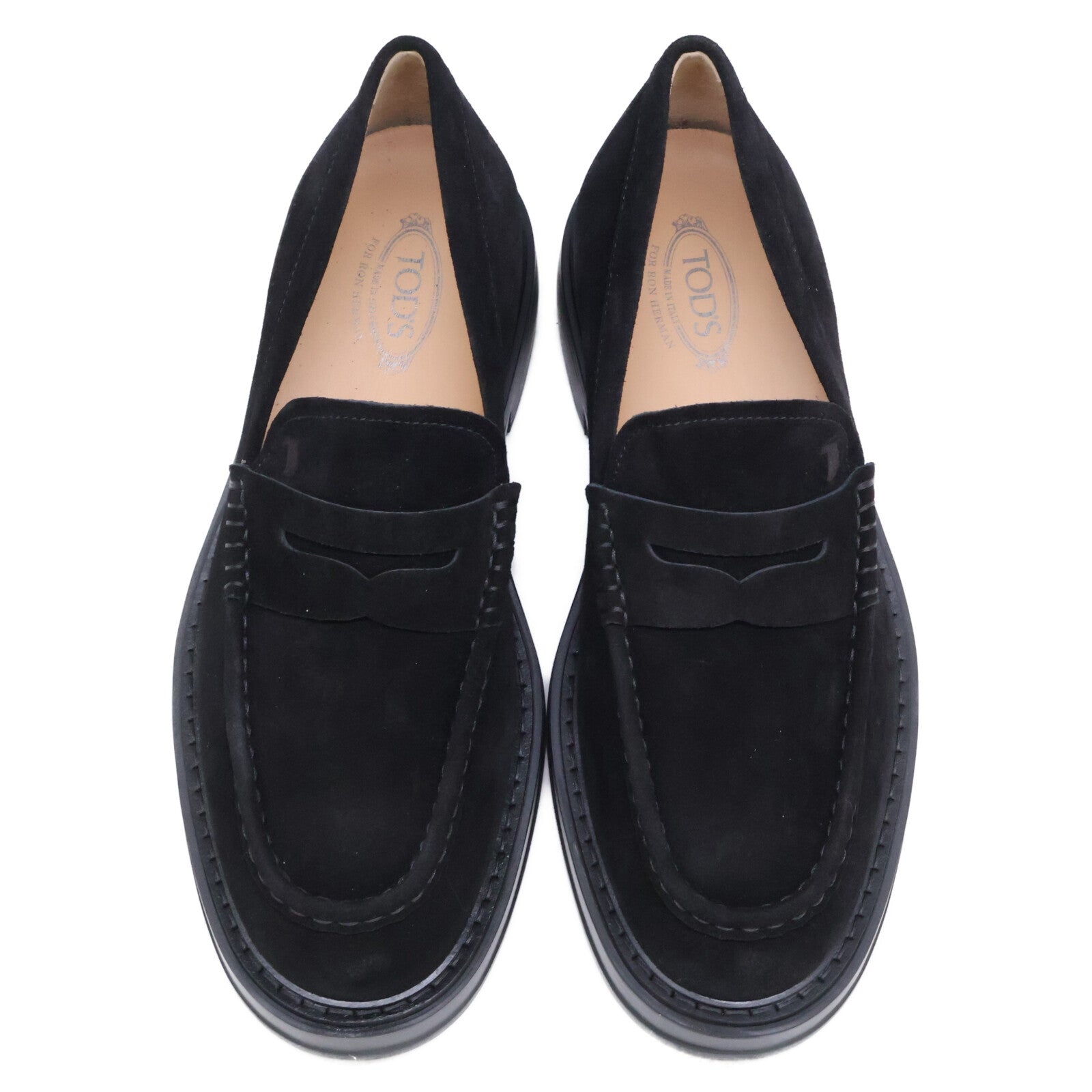 TOD'S トッズ FOR RON HERMAN ロンハーマン別注 【新品同様】MOCASSINO EXTRALIGHT スエード コインローファー シューズ