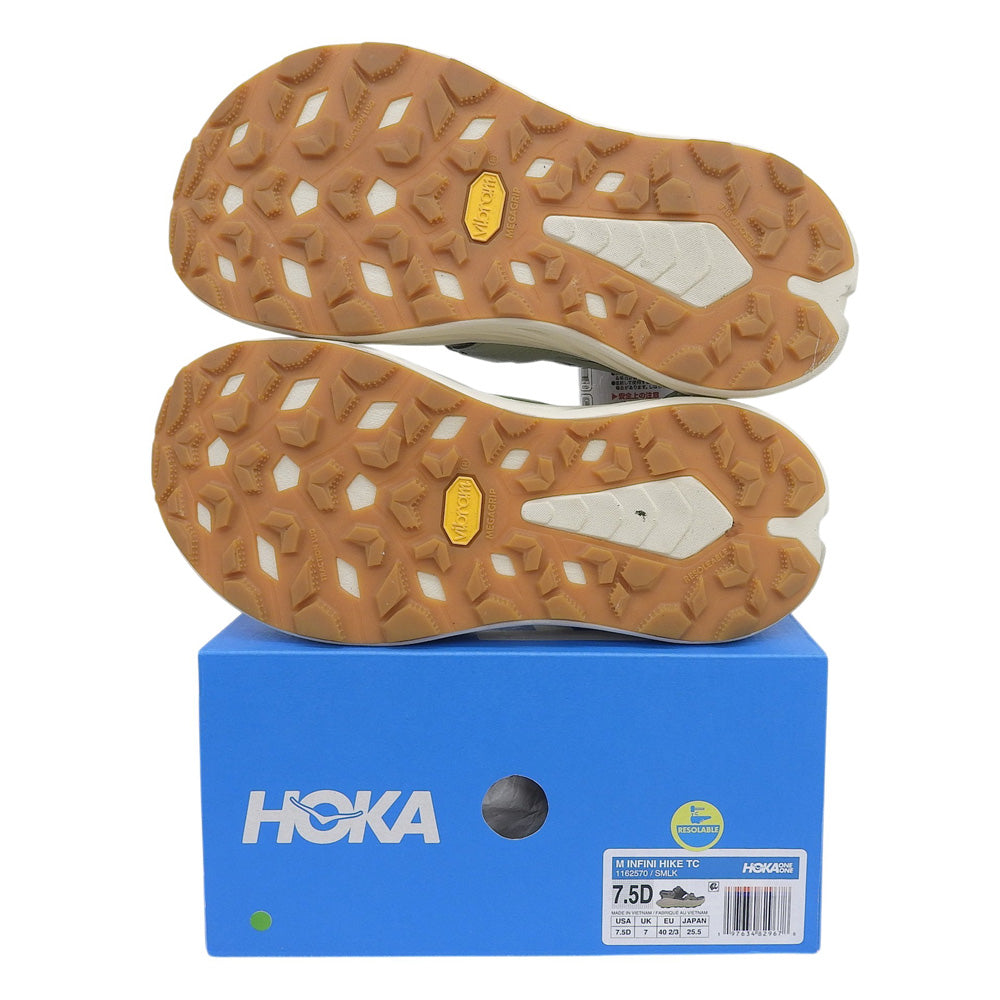 HOKAONEONE ホカオネオネ 新品同様 INFINI HIKE TC ストラップサンダル シューズ メンズ SMILK グリーン 25.5cm 1162570 シューズ