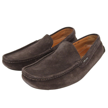 PRADA プラダ ドライビングシューズ シューズ メンズ スエード ブラウン 7 1/2 2DD075 シューズ