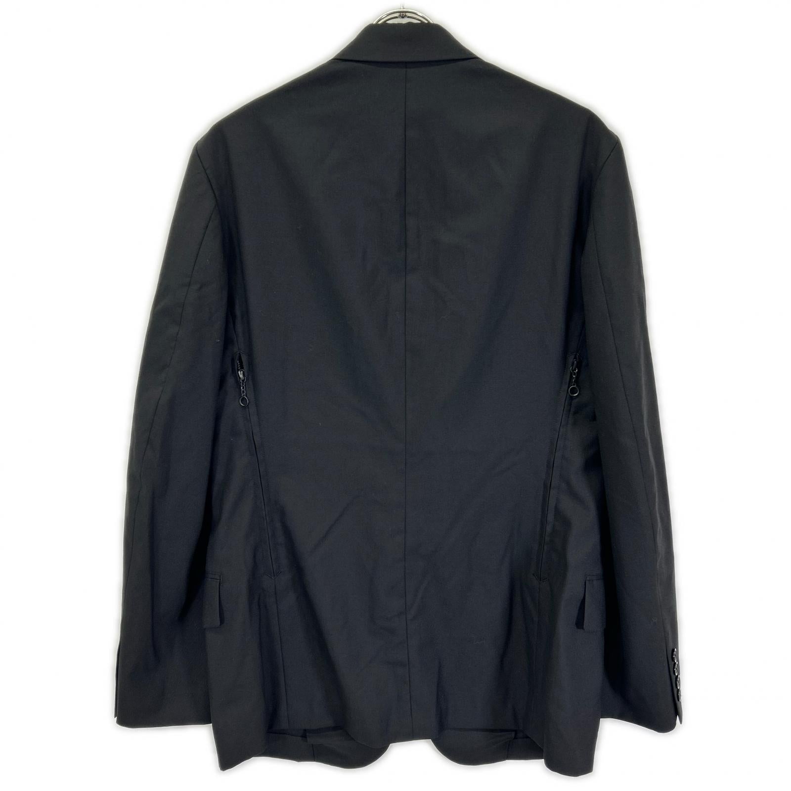Y's BANG ON! ワイズバングオン YA-J72-158 ブラック ウール No.72Backzipper-Jacket/No.72 バックファスナージャケット ジャケット