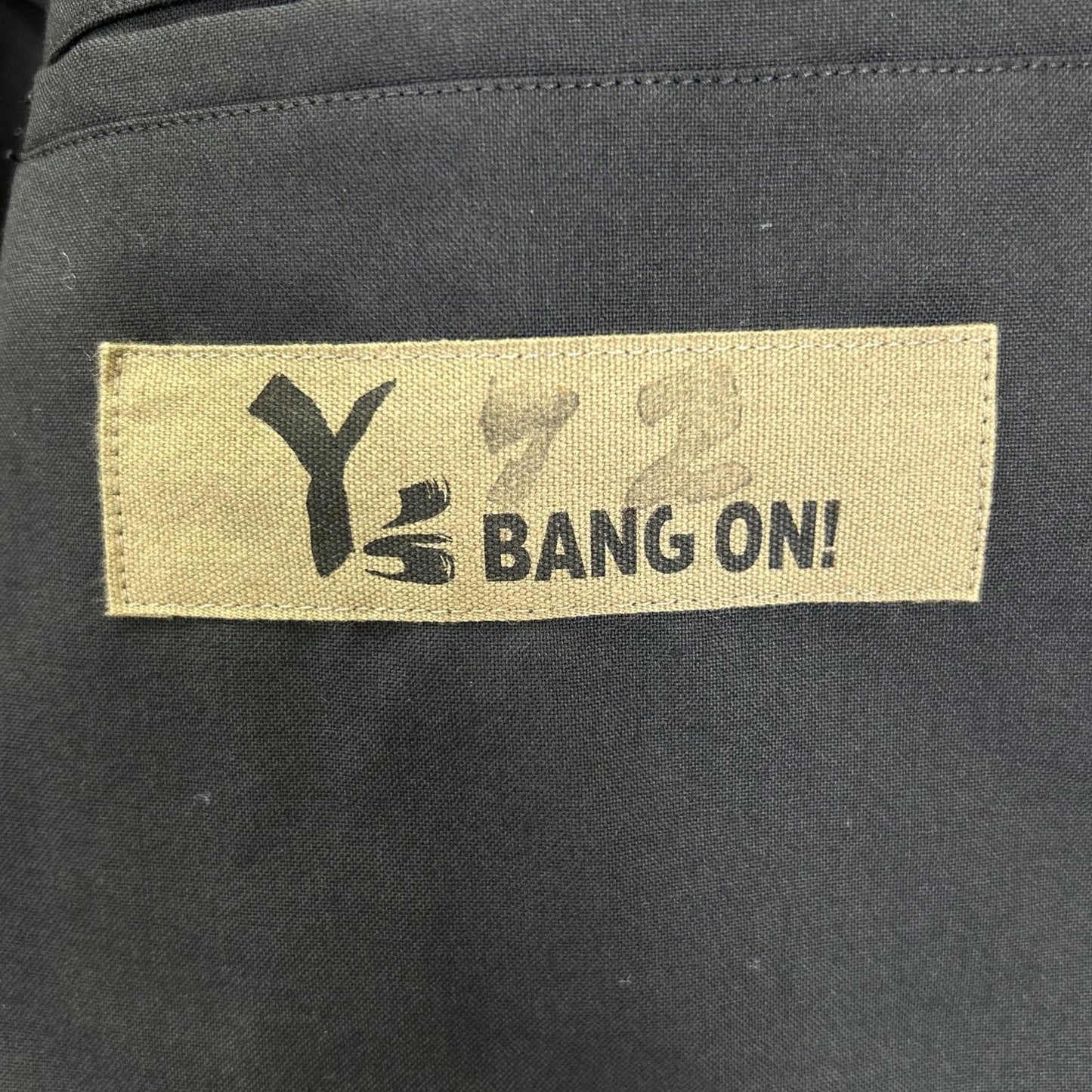 Y's BANG ON! ワイズバングオン YA-J72-158 ブラック ウール No.72Backzipper-Jacket/No.72 バックファスナージャケット ジャケット