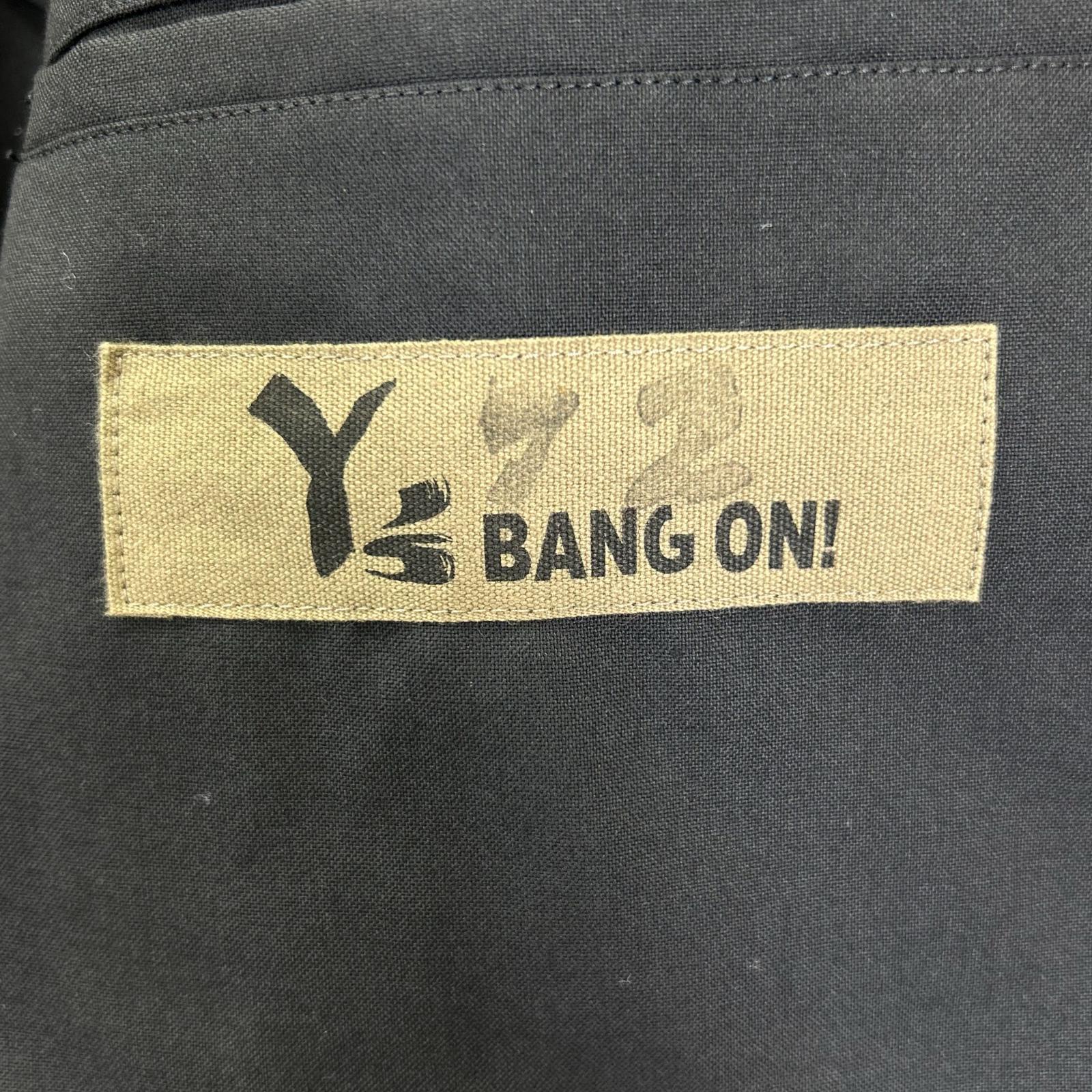 Y's BANG ON! ワイズバングオン YA-J72-158 ブラック ウール No.72Backzipper-Jacket/No.72 バックファスナージャケット ジャケット