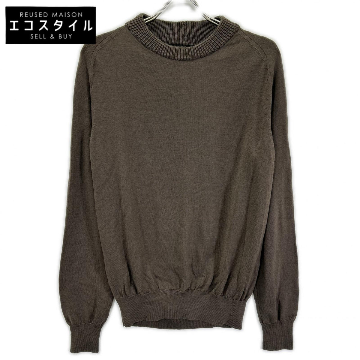 MARTIN MARGIELA マルタンマルジェラ 13年製 S30HA0668 ブラウン クルーネック ロングスリーブニット トップス