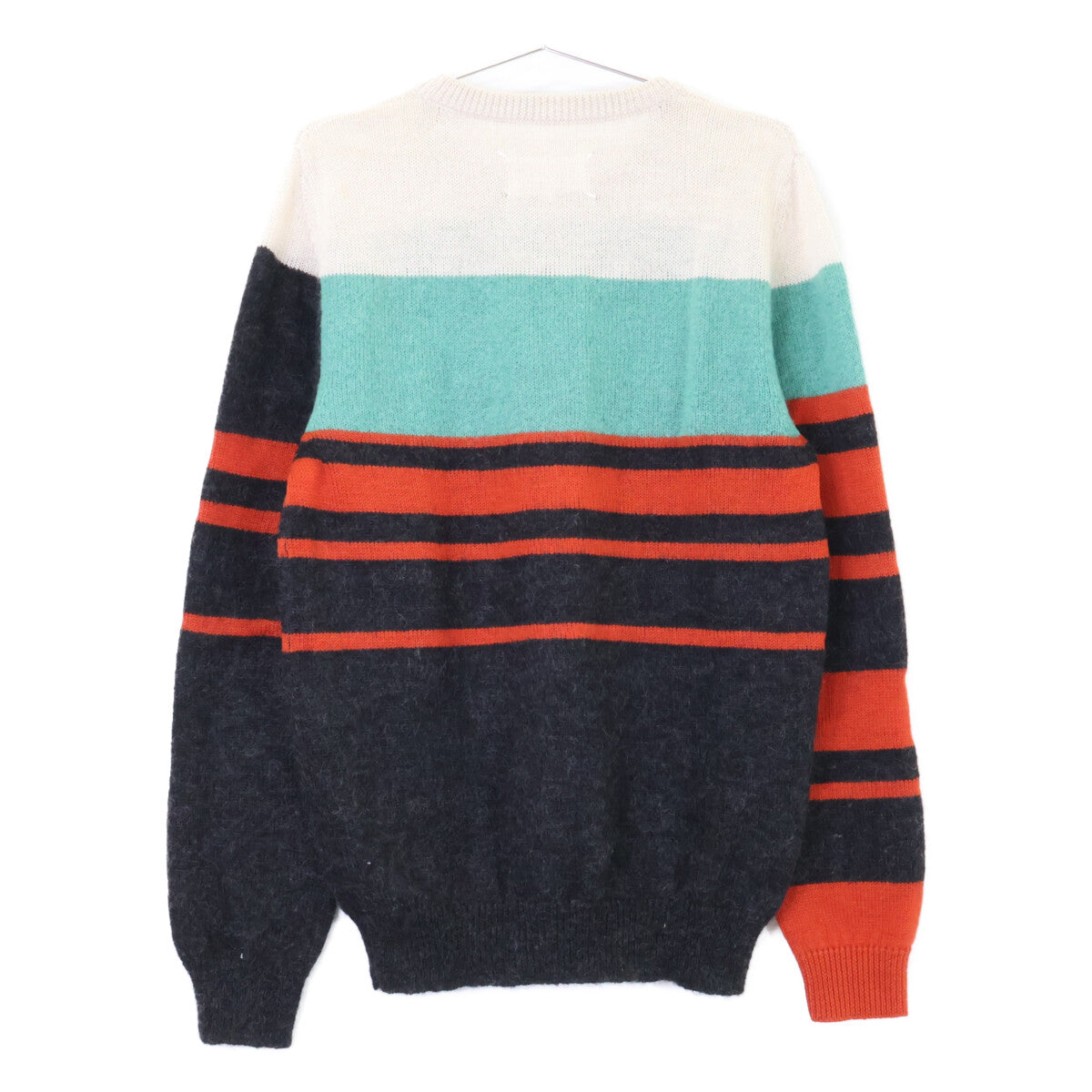 MARTIN MARGIELA 【Domestic authorized】S50HA0600 striped mohair-blend crew-neck knit sweater top