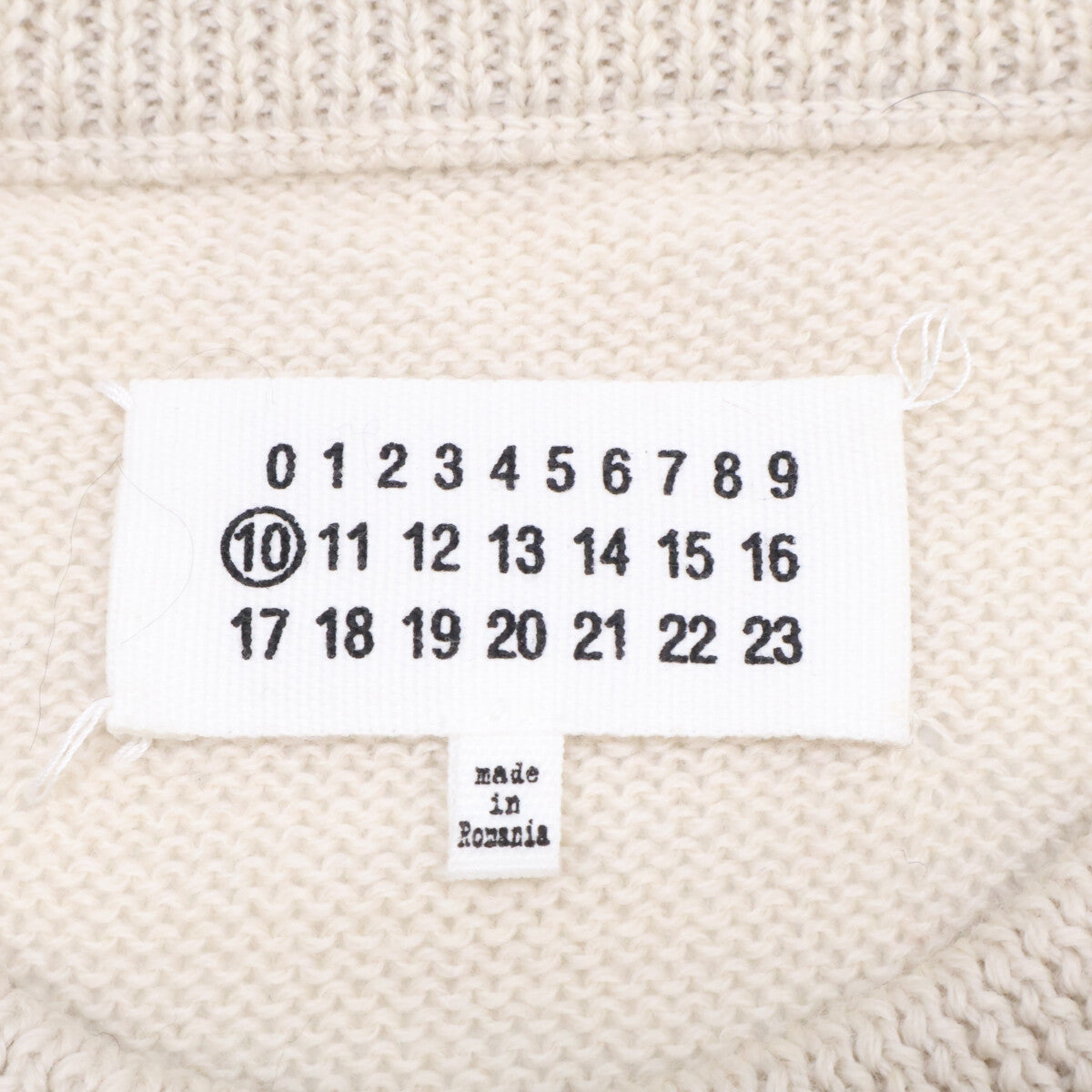 MARTIN MARGIELA 【Domestic authorized】S50HA0600 striped mohair-blend crew-neck knit sweater top