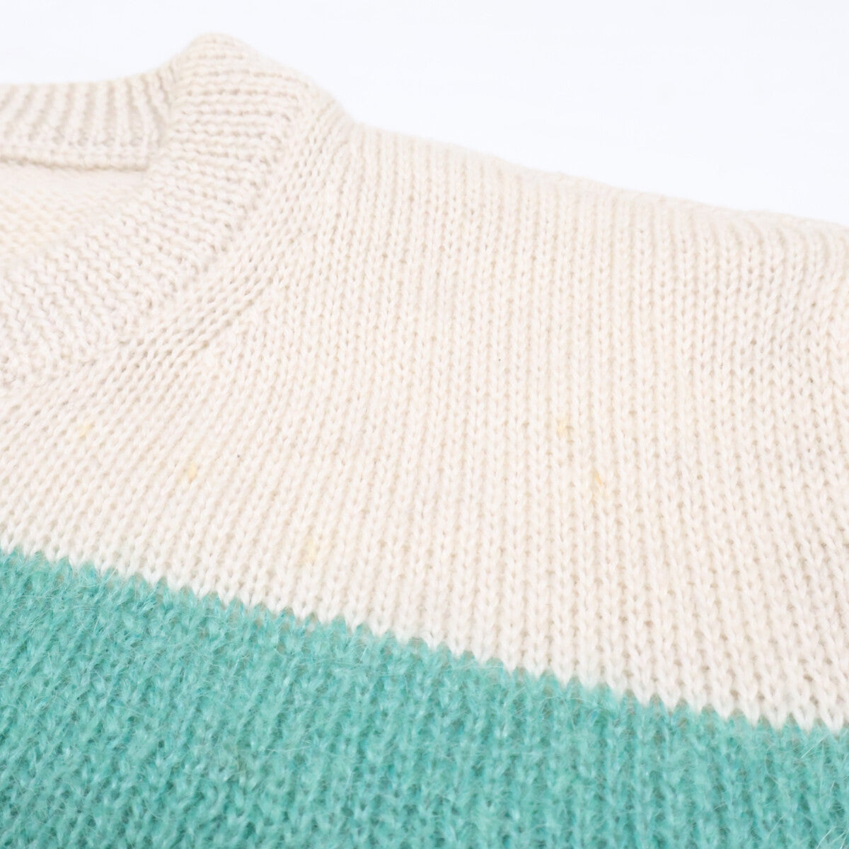 MARTIN MARGIELA 【Domestic authorized】S50HA0600 striped mohair-blend crew-neck knit sweater top