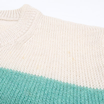 MARTIN MARGIELA 【Domestic authorized】S50HA0600 striped mohair-blend crew-neck knit sweater top
