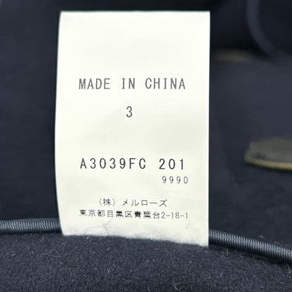 MONTGOMERY A3039FC Navy Wool-Blend Oversized Duffle Coat Coat
