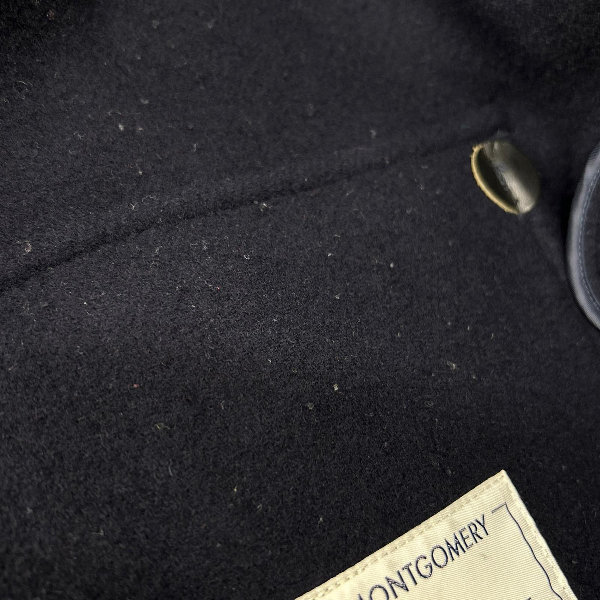 MONTGOMERY A3039FC Navy Wool-Blend Oversized Duffle Coat Coat