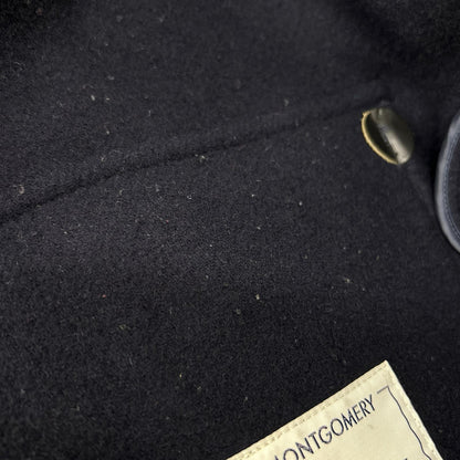 MONTGOMERY A3039FC Navy Wool-Blend Oversized Duffle Coat Coat