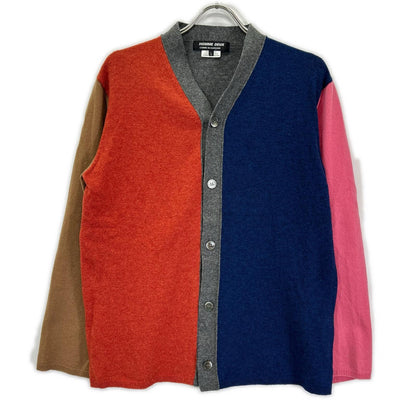 COMMEdesGARCONS HOMME DEUX コムデギャルソンオムドゥ 20AW DF-N502 チャコール×ネイビー マルチカラー ロングスリーブカーディガン トップス