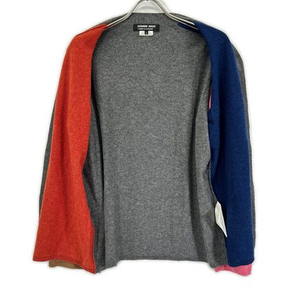 COMMEdesGARCONS HOMME DEUX コムデギャルソンオムドゥ 20AW DF-N502 チャコール×ネイビー マルチカラー ロングスリーブカーディガン トップス