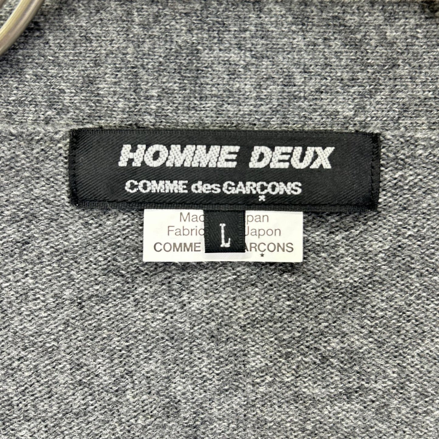 COMMEdesGARCONS HOMME DEUX コムデギャルソンオムドゥ 20AW DF-N502 チャコール×ネイビー マルチカラー ロングスリーブカーディガン トップス