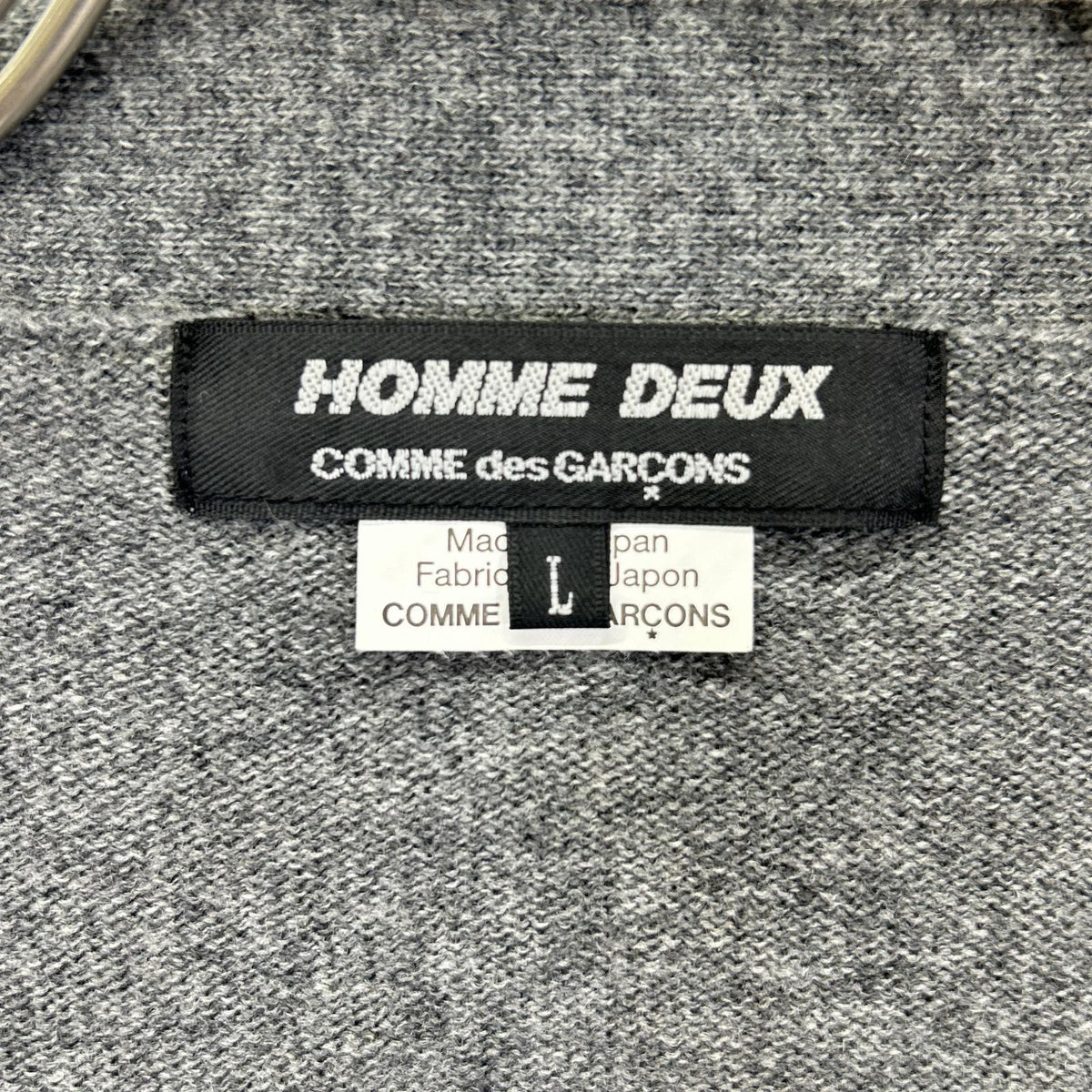 COMMEdesGARCONS HOMME DEUX コムデギャルソンオムドゥ 20AW DF-N502 チャコール×ネイビー マルチカラー ロングスリーブカーディガン トップス