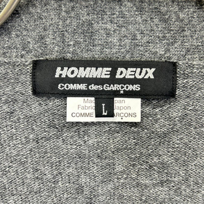COMMEdesGARCONS HOMME DEUX コムデギャルソンオムドゥ 20AW DF-N502 チャコール×ネイビー マルチカラー ロングスリーブカーディガン トップス