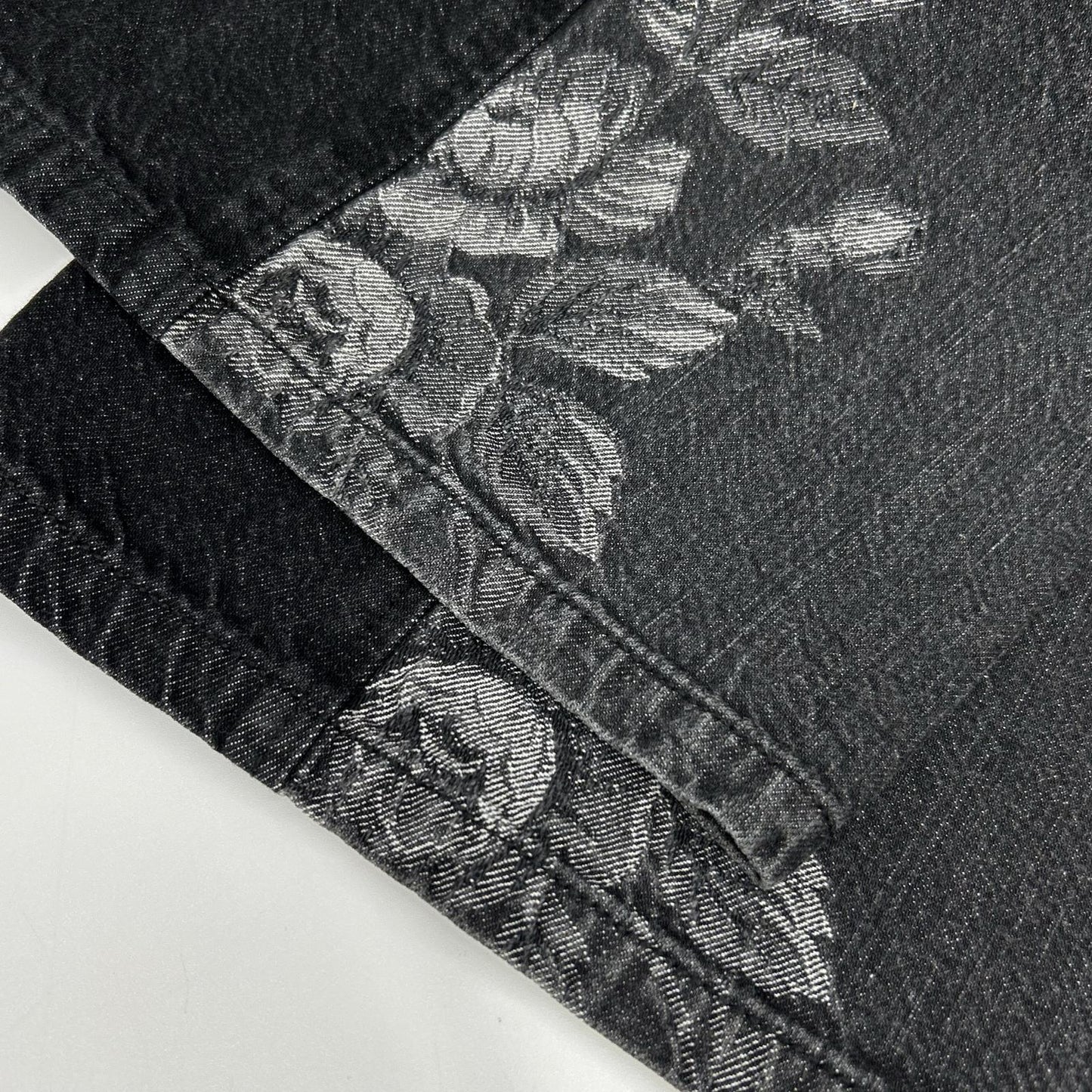 FETICO フェティコ 【SUDIOUS別注】FTC252-0620 ブラック ROSE DENIM PANTS/ローズデニムパンツ ボトムス