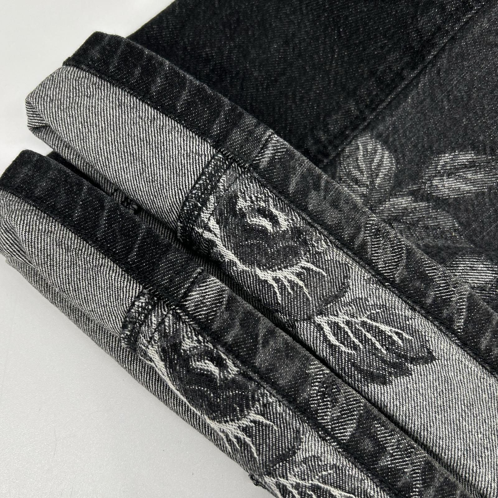FETICO フェティコ 【SUDIOUS別注】FTC252-0620 ブラック ROSE DENIM PANTS/ローズデニムパンツ ボトムス