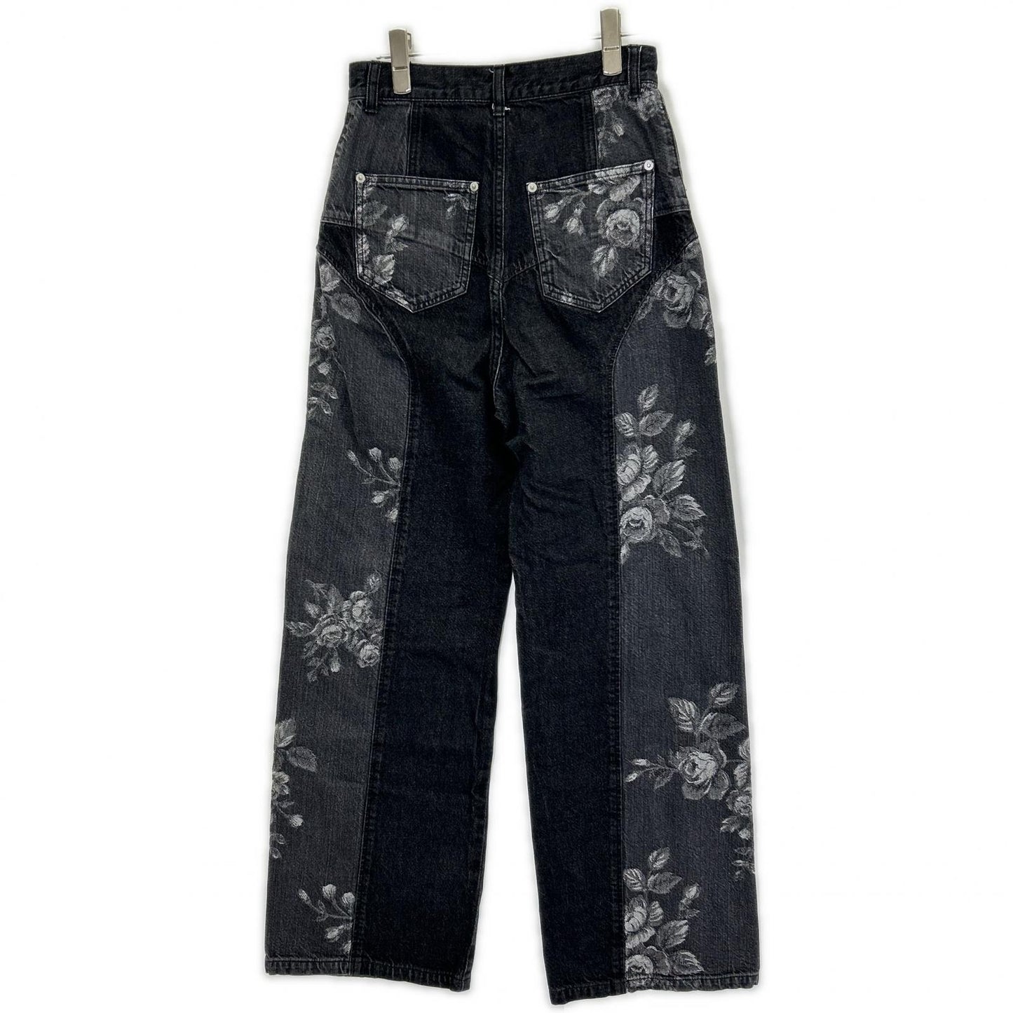FETICO フェティコ 【SUDIOUS別注】FTC252-0620 ブラック ROSE DENIM PANTS/ローズデニムパンツ ボトムス