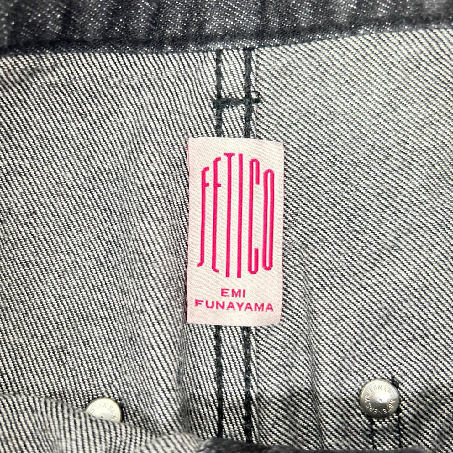 FETICO フェティコ 【SUDIOUS別注】FTC252-0620 ブラック ROSE DENIM PANTS/ローズデニムパンツ ボトムス