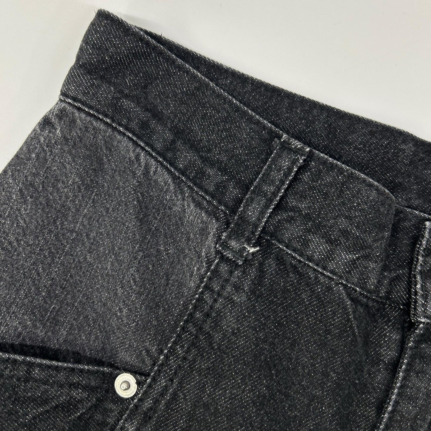 FETICO フェティコ 【SUDIOUS別注】FTC252-0620 ブラック ROSE DENIM PANTS/ローズデニムパンツ ボトムス