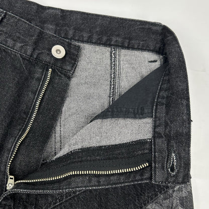 FETICO フェティコ 【SUDIOUS別注】FTC252-0620 ブラック ROSE DENIM PANTS/ローズデニムパンツ ボトムス