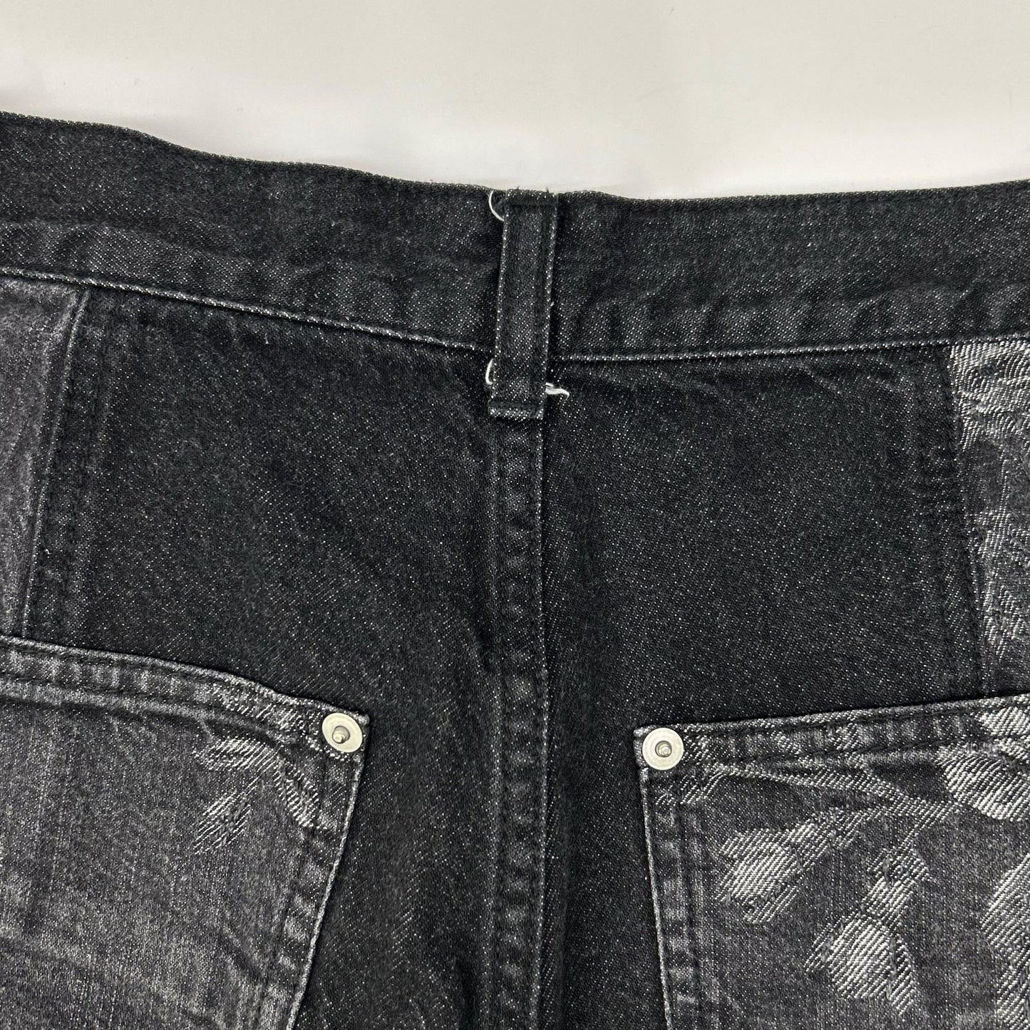 FETICO フェティコ 【SUDIOUS別注】FTC252-0620 ブラック ROSE DENIM PANTS/ローズデニムパンツ ボトムス