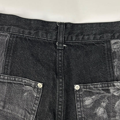 FETICO フェティコ 【SUDIOUS別注】FTC252-0620 ブラック ROSE DENIM PANTS/ローズデニムパンツ ボトムス