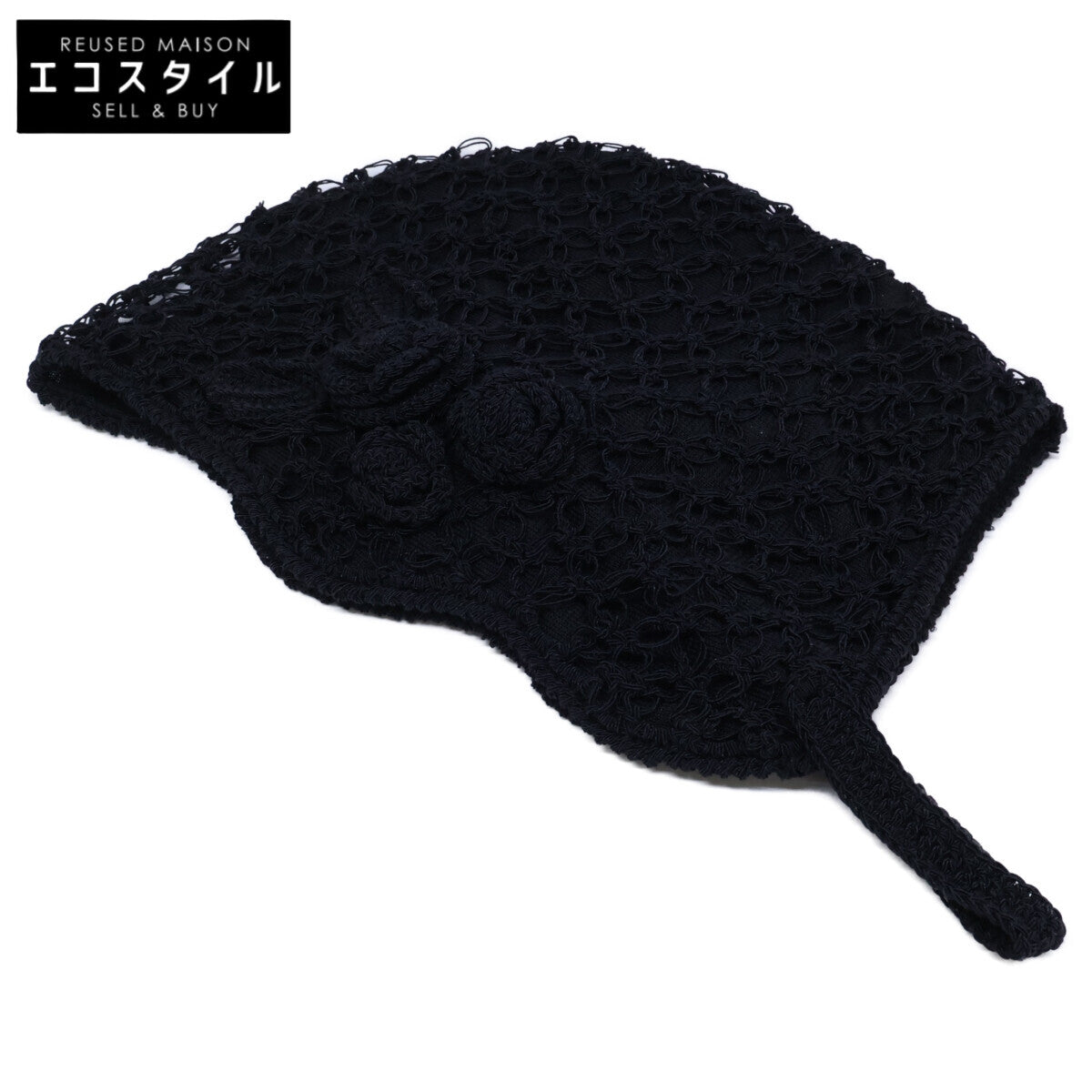 FETICO フェティコ 【美品】FTC252-2005 HAND-KNITTED ROSE BEANIE ハンドニット ローズ ビーニー 帽子