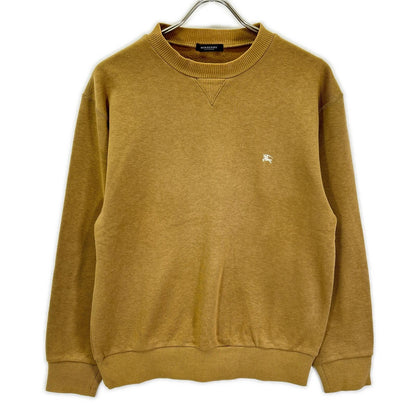 BURBERRY バーバリー ブラウン クルーネック バックプリント ロングスリーブ スウェット トップス